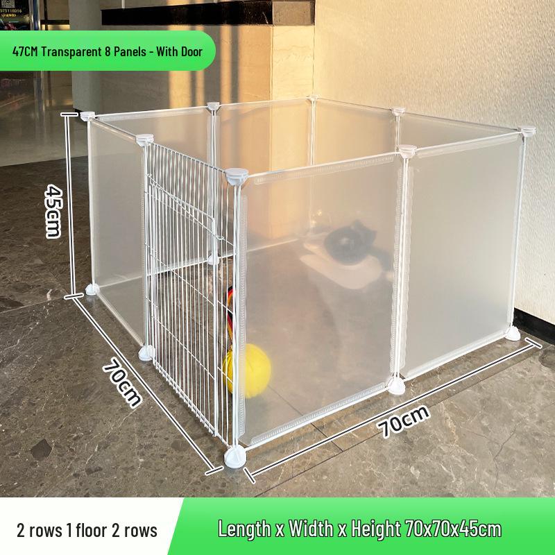Portable Pet Fence: DIY Indoor/Outdoor, Free-Combining Small Animal Yard Cage.