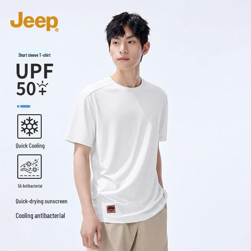 JEEP Men s 5A Anti-Bacterial Quick-Dry T-Shirt M