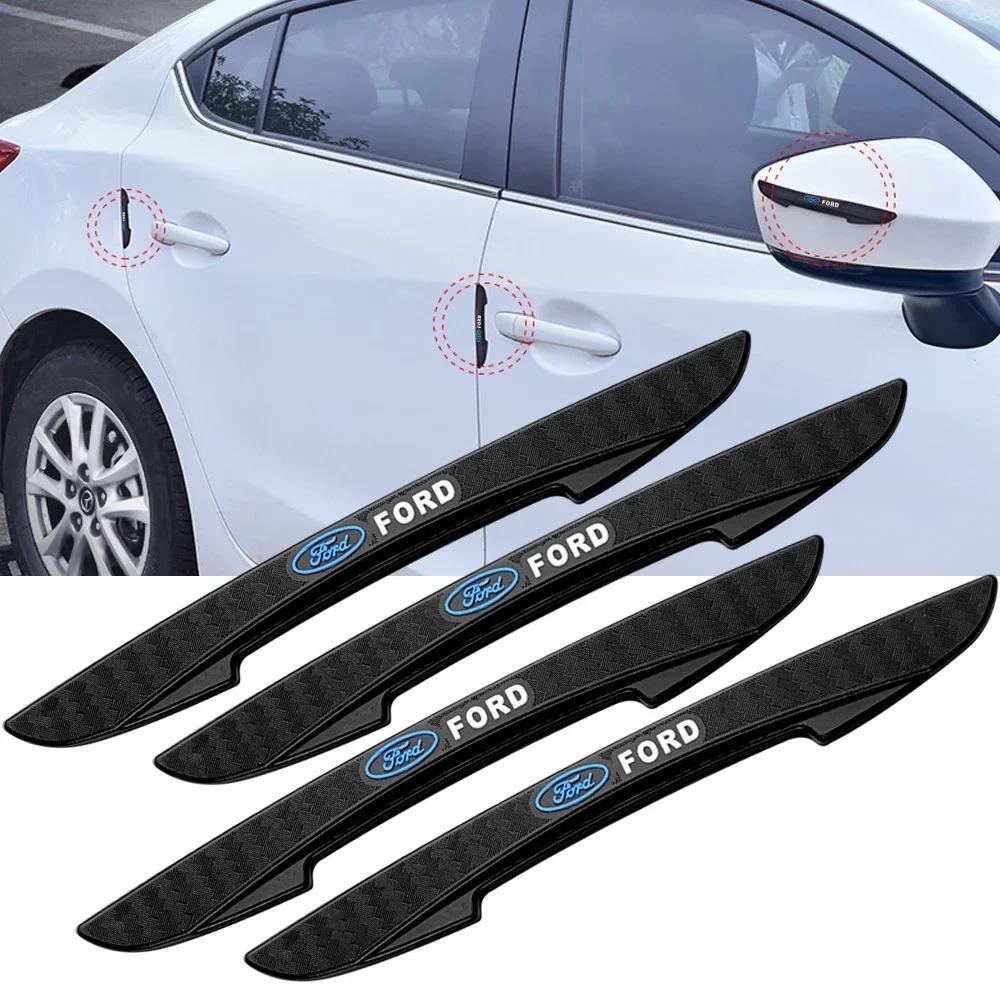 Adesivi per auto Hot For Ford 4 pezzi Adesivi in gomma per la protezione dei bordi delle portiere dell'auto Strisce antiurto e antigraffio per Ford Mondeo Focus 2