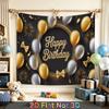 Party Backdrop Happy Birthday Birthday Fireworks Confetti Bow Photo Booth Background Front Door Decor