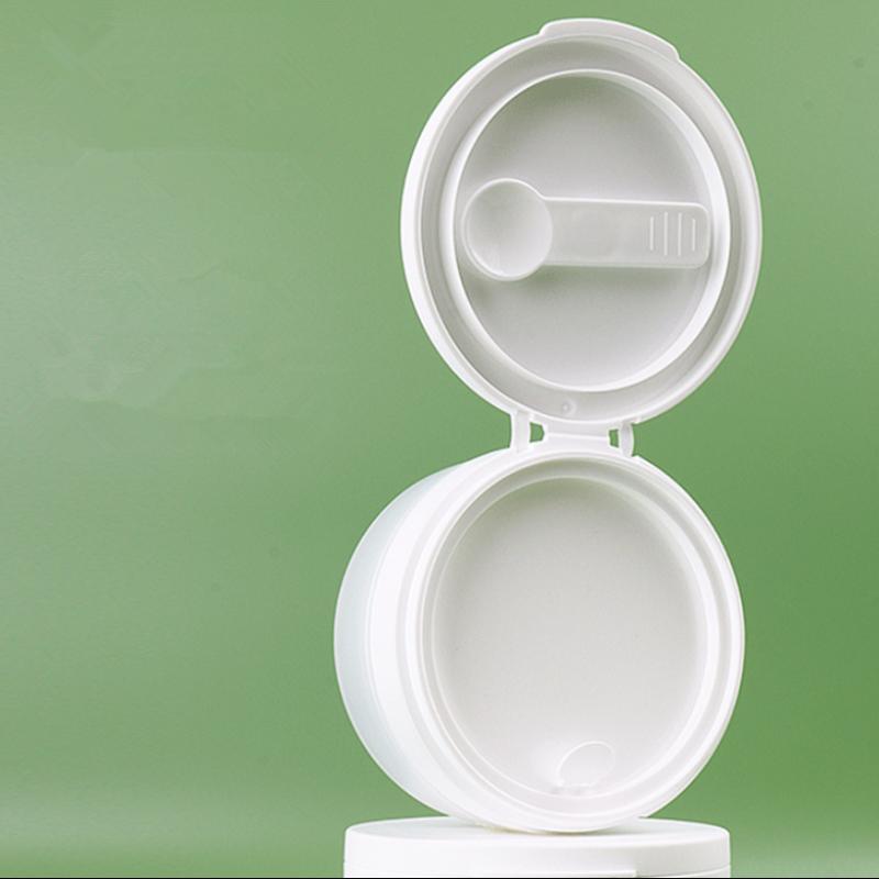 50/120G Flip Cover With Spoon Or Tweezers Refillable Bottles Empty Pot Travel Face Cream Lotion Cosmetic Cotton Makeup Jar