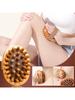 1PC Brown Air Cushion Dredging Meridian Brush, Universal Scraping Massage Instrument For The Whole B