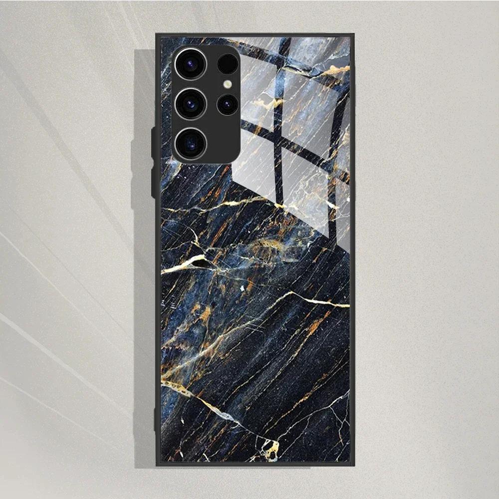 For Samsung Galaxy S25 Ultra Case Tempered Glass Case Cool Painted Phone Cases For Samsung S25 Ultra Cover S25ultra 5G Fundas