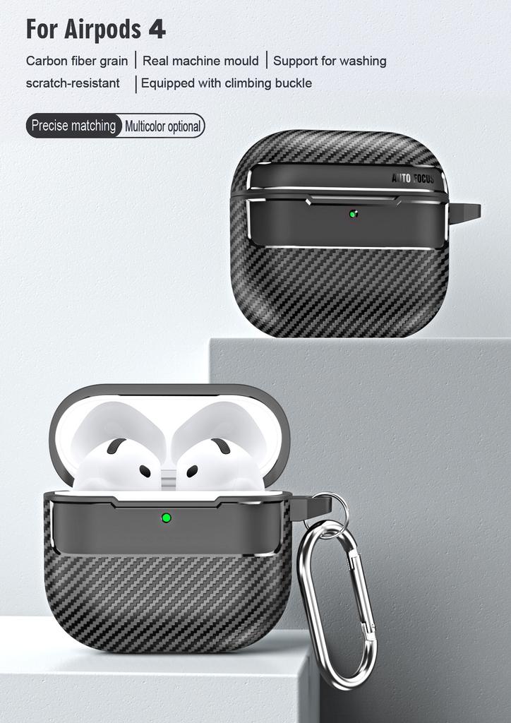 Simple carbon fiber pattern for AirPods pro1 generation protective cover 1 generation pro1 generation apple bluetooth headset case