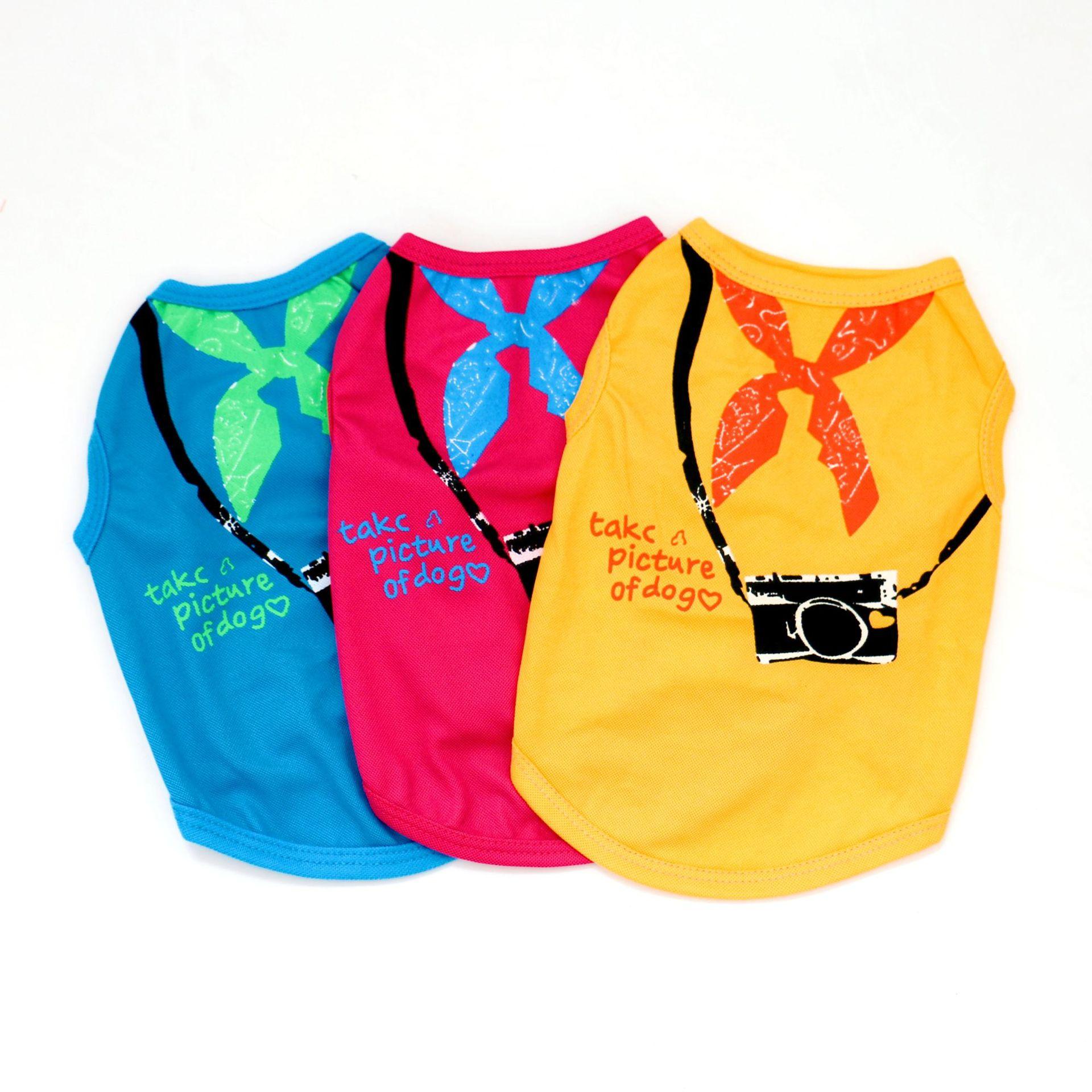 

Dog Clothing, Pet Puppy Kitten Summer Vest, Bright Colors M
