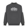 Men's Adidas Sweatshirts Unisex Dark Gray Crew Neck Moderate