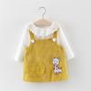 Toddler Girl Deer Print T Shirt And Suspender Skirt Set Cute Casual Two Piece Outfit For Baby Girls Age 1-4 Years Summer