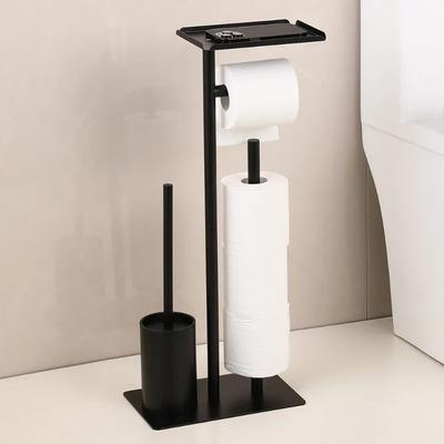 Bathroom Freestanding Toilet Paper Holder , Space-saving Bathroom Supplies , Multi-purpose Modern Toilet Paper Holder Banheiro