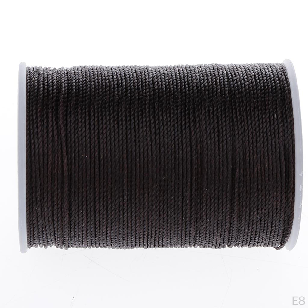 6 0.55mm Leather Waxed Thread Polyester Cord String for DIY Stitching