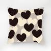 Black Creative Flower Bowtie Digital Printing Short Plush Pillow Covers For Car Sofa Office Cushion Cover Home Goods 60X60Cm