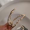 Vintage Hollow Geometric Hair Clips Metal Hair Claw Barrettes Hairpin Ponytail Claw Clip Women Hair Accessories Gifts