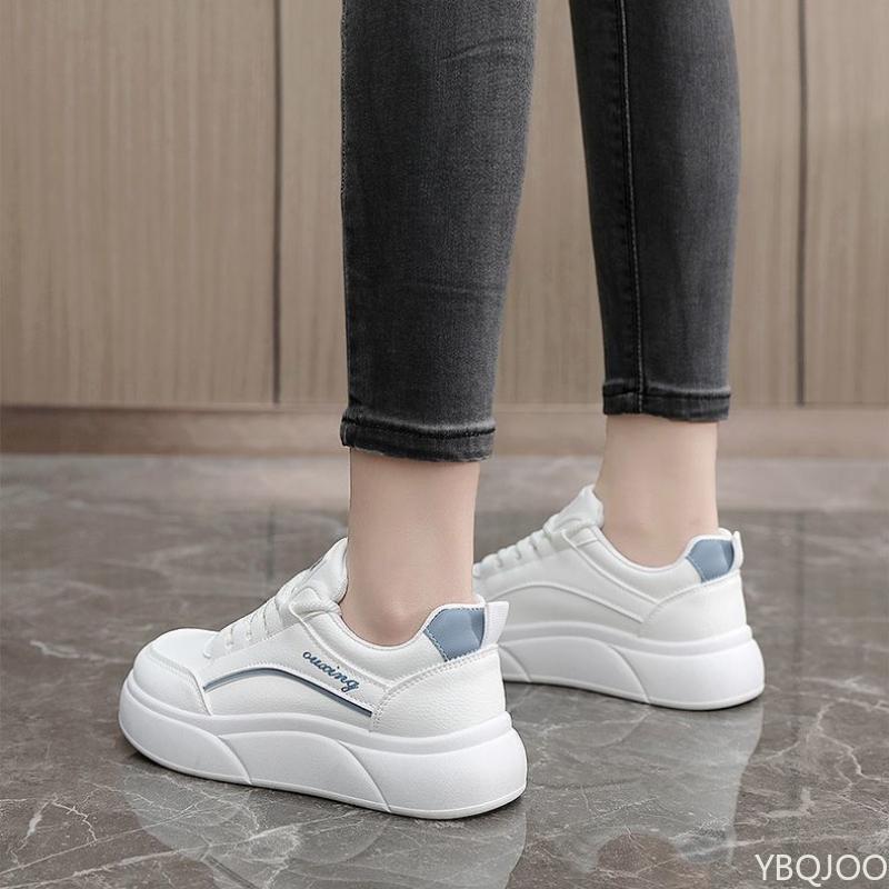 Thick Soled Women's Flat Bottomed New Sports Shoes for Comfortable Running Soft Soled Casual Vulcanized Shoes  De Mujer