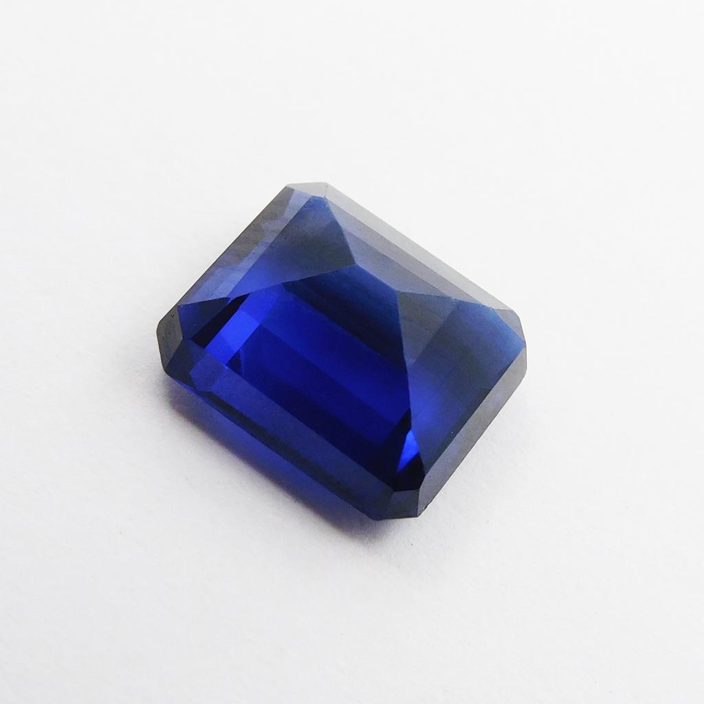 7.80 Ct Natural Blue Tanzanite CERTIFIED Emerald Cut Loose Gemstone p-1384-h