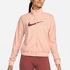 Nike Logo Printed Pattern Stand Collar Jacket Women Jacket Pink DQ6384-800