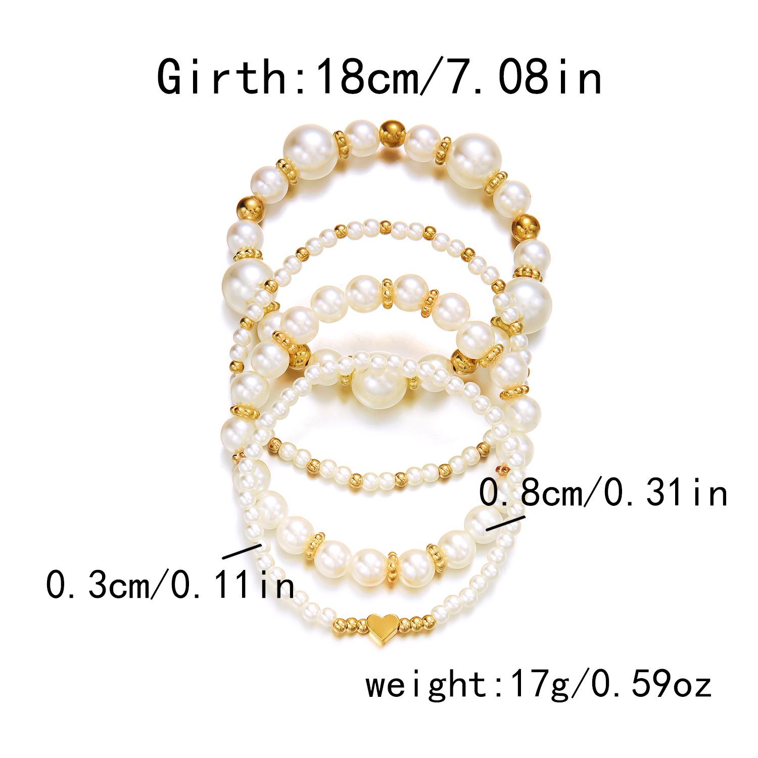 

Модный набор браслетов ручной работы из рисовых бусин и жемчуга для женщин