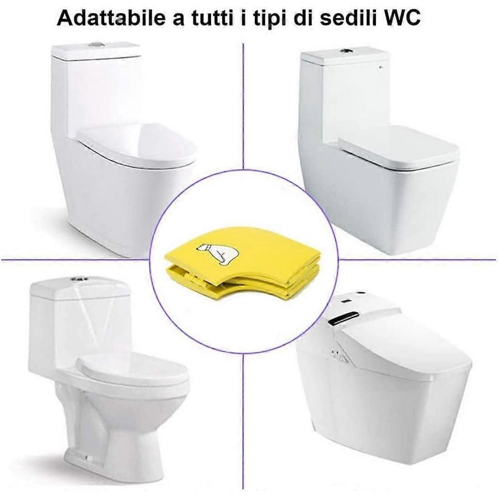 Foldable Potty Toilet Training Seat, Toddler Foldable Toilet Seat Portable Travel Toilet Training Seat