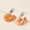 Imitation Shrimp Key Chain Creative Food Keyring Funny Scene Bag Hangings Decor