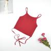 Spot EBay New Women's Clothing Camisole Back Hollow Lace-up Midriff-baring Bottoming Top