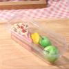 Disposable Mousse Dessert Box With Lid Square Acrylic Food Cake Cup Clear Plastic Cups  Salad