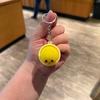 Keychain Steamed Bun Pendant Stress Relief Toy Portable Key Chain with Crisp Clicks