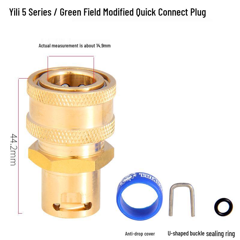 High-Pressure Copper Quick-Connect Water Hose Adapter for Car Washers
