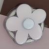Kawaii Pastel Patchwork Floral Magnetic Phone Case With Flower Pop Socket For iPhone 15 16 17 Pro Max INS Cute Shockproof Cover