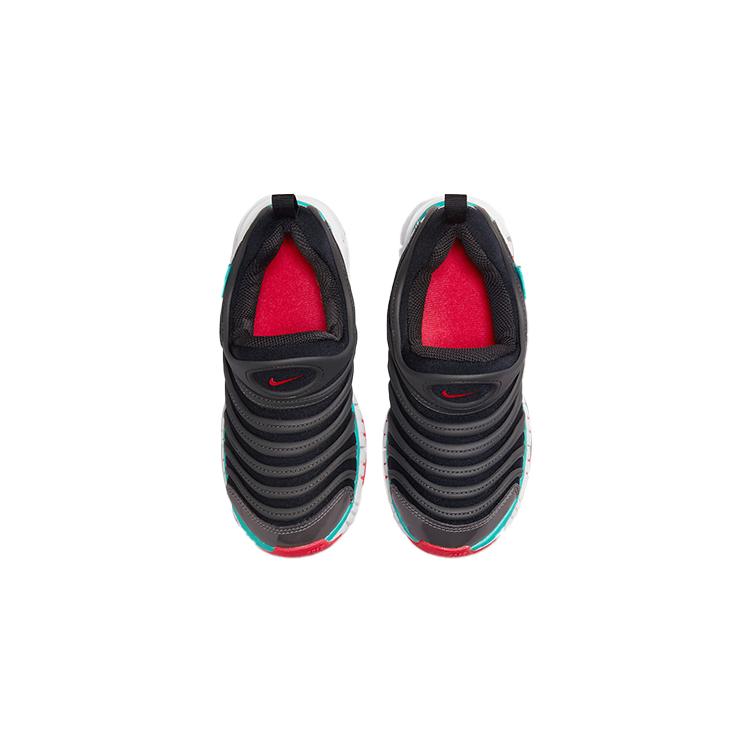 Nike Dynamo Free PreSchool 'Black Siren Red' (Unisex) Black / Medium Ash / Washed Teal / Siren Red Kids' Casual Shoes 343738 029