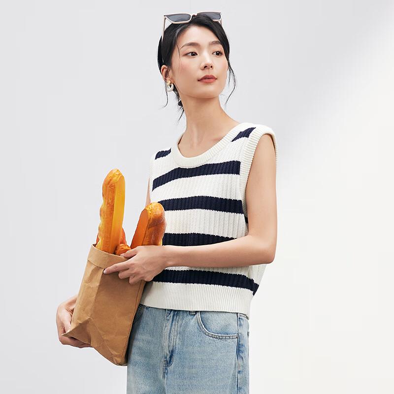 JOY SPEAKER Women's Round Neck Knitted Vest