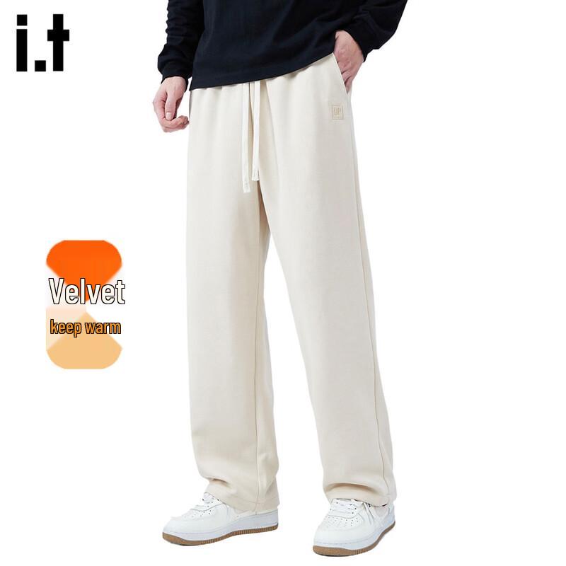 OVERPROTECTIONit Men's Fleece-Lined Straight-Leg Casual Pants