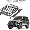 RC Roof Rack, Toy Roof Rack Black Steel Luggage Tray Roof Rack for 1/10 RC Crawler Car(S) Rc Truck Roof Rack 1 10 Rc Truck Roof Rack 1/10 Rc Truck