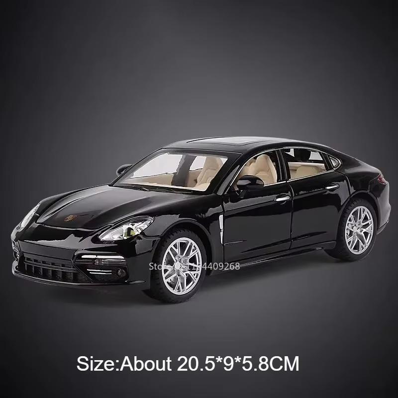 1:24 911 GT3 RSR Panamera Sports Car Model Toy Doors Opened Metal Diecast Light Sound Pull Back Vehicle Models Ornaments Gifts