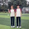 Summer Junior High School Academy Style Uniform: Short-Sleeve T-shirt & Loose Long Pants Set