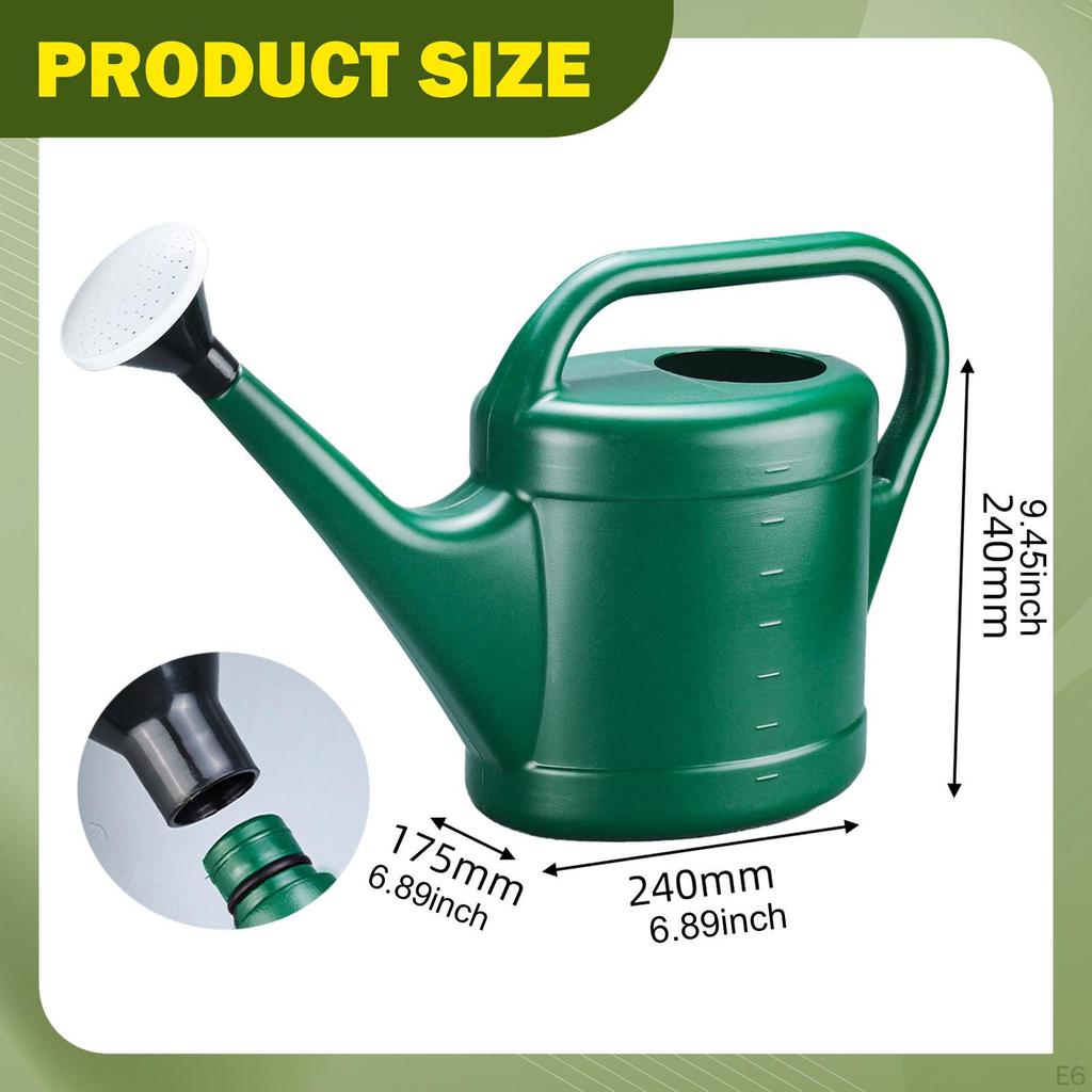 Garden Watering Can Gardening Tool Ergonomic Sprinkling Kettle Pot for Lawn, Farm House,