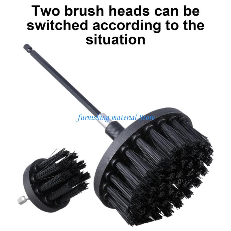 Y5GD 3Pcs Electric Drill Brush Attachment Set Power Scrubber Brush Carpet Polisher