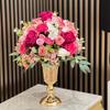Metal Flower Stand Golden Table Decoration Vase Creative Art Flowers Vase  For Centerpieces