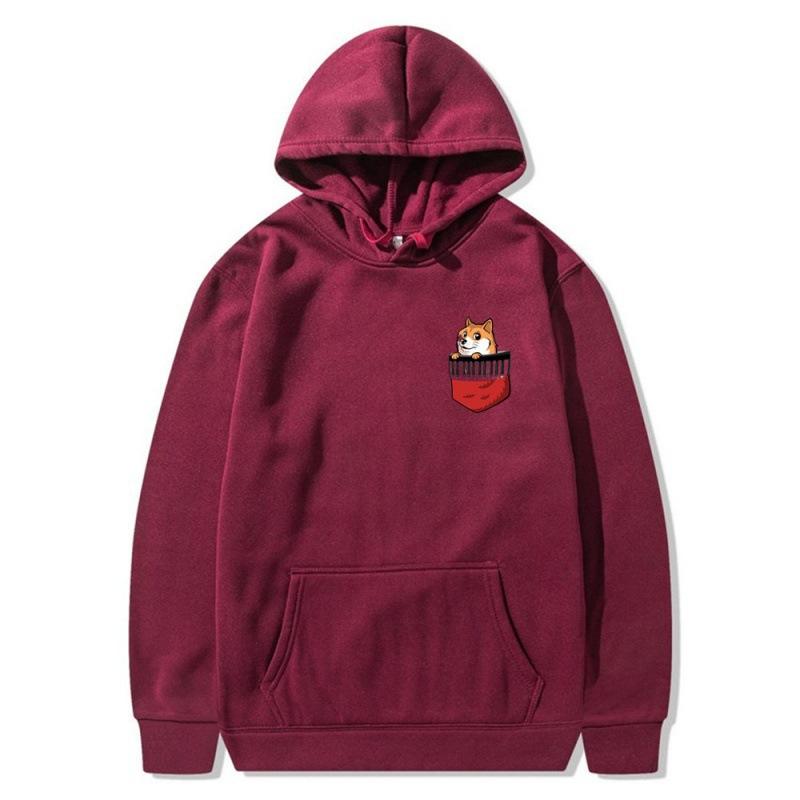 2025 trendy new pocket dog sweater spring and autumn men's and women's jackets street trendy hip-hop singer hoodie