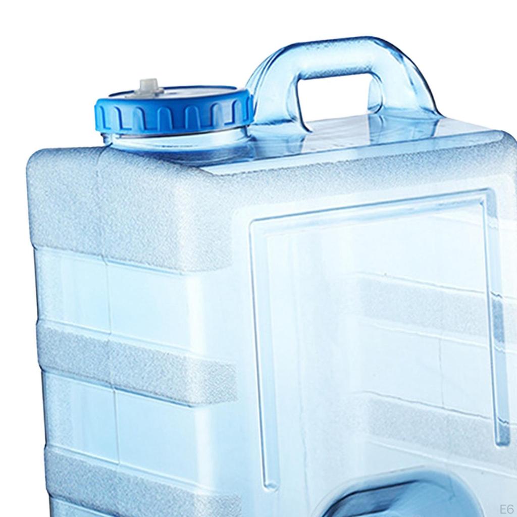 Camping Water Container Bucket Leakproof with Hole On Lid Empty Portable Bottle Jug for