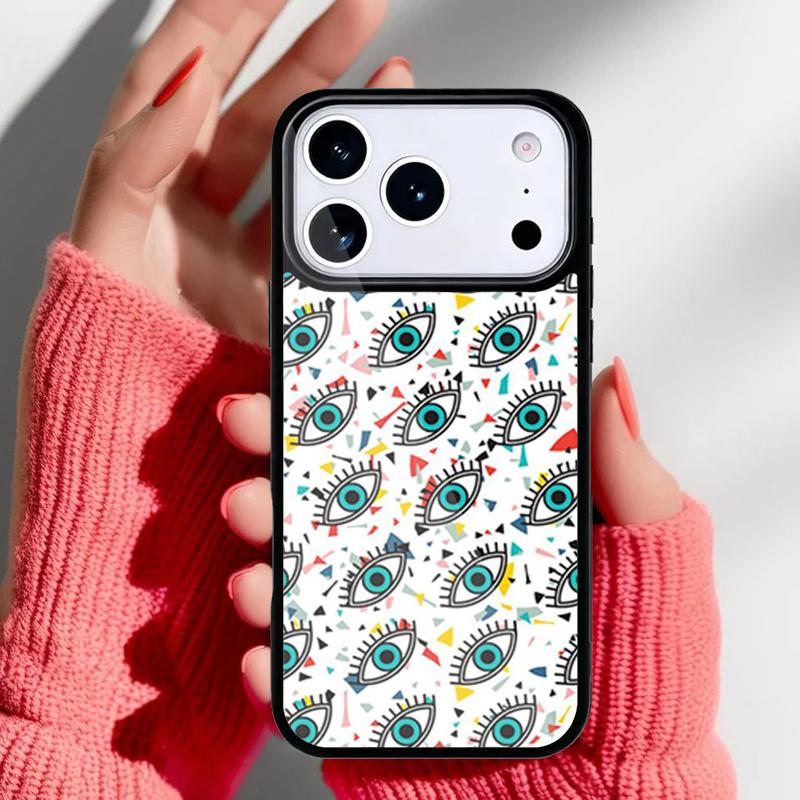EVIL EYE Collage Phone Case for iPhone 17 16 15 14 13 Pro Max Back Cover for 12 11 Pro Coque