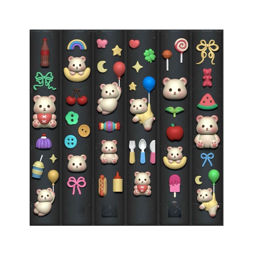 Multipurpose Art Moulds Animal Theme Nails Template Molds Silicone Texture for Beauticians and Nails Art Learners