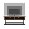 Mobile Porta TV Up To 48 Inch Industrial Style In Wood And Steel 110x40x48cm Brown And Black