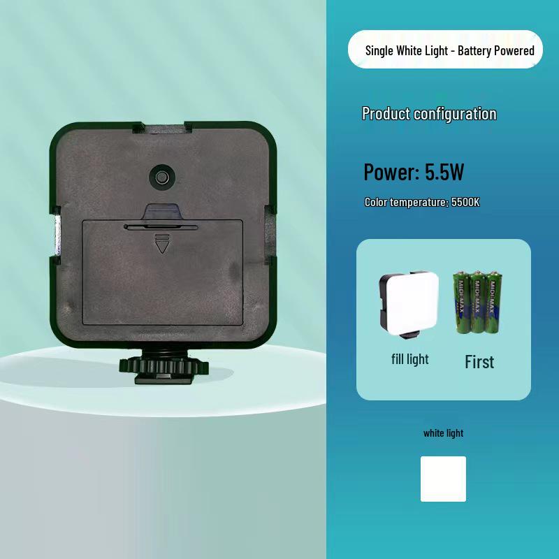 Three-Color Pocket Clip Fill Light for Photography and Live Streaming