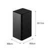 Yamazaki Roll-Type Wet Wipe Case, Black, Approx. W8 x D9 x H17cm, Tower Series, Airtight, Moisturizing, Silicone Cap, 6503