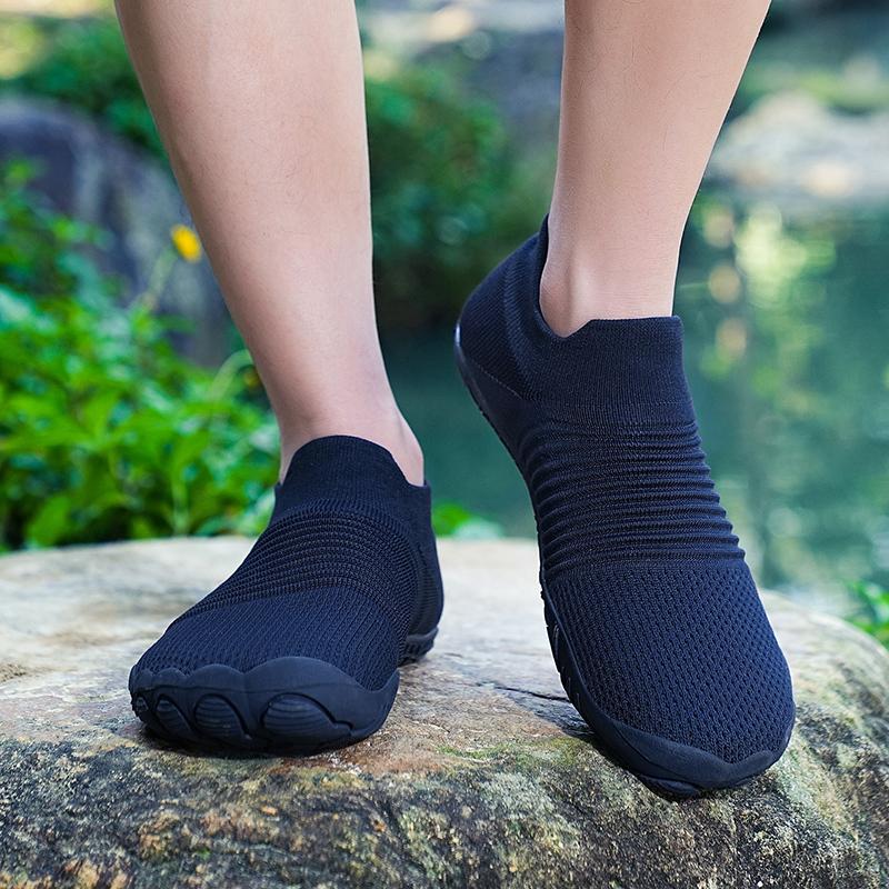 Running Cross Training Shoes Men's Minimalist Five Finger Wide Toe Casual Barefoot Shoes Women's Minimalist Trendy One Step Kick