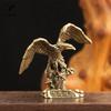 Solid Brass Eagle Figurines Miniatures Small Animal Desktop Ornaments Home Feng Shui Decorations Crafts Accessories Collections