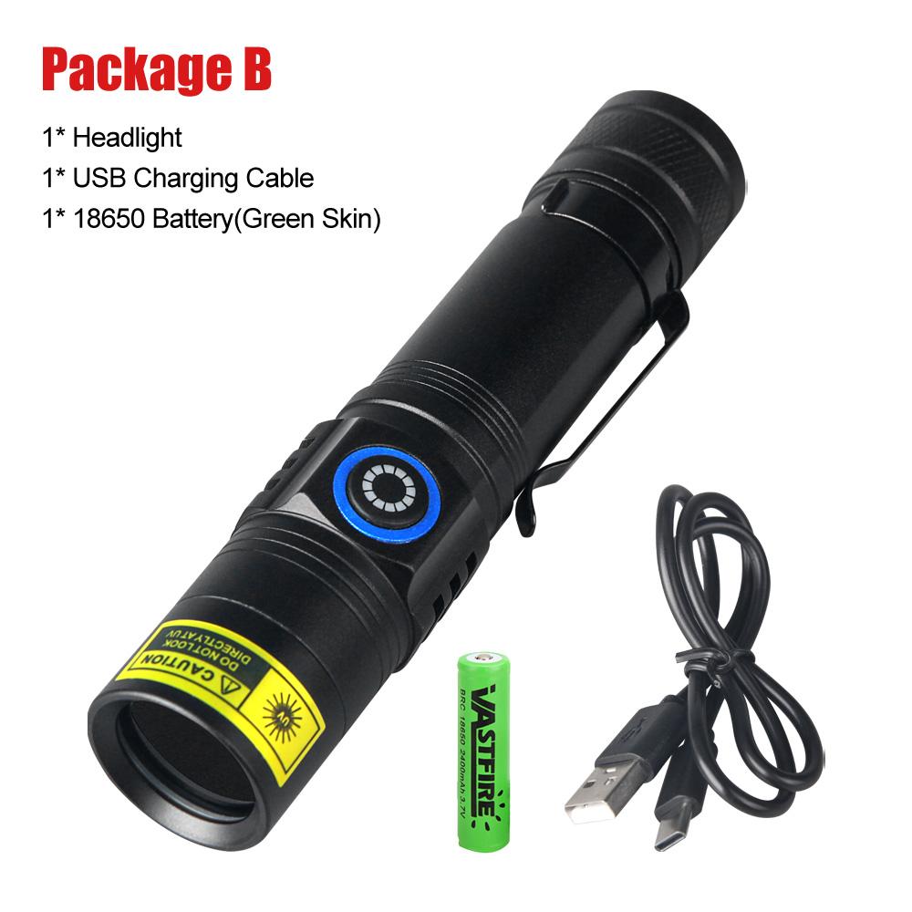 5W 365nm UV Black Light Torch Rechargeable High-Intensity 365nm UV Flashlight Ultraviolet Detector for Jade Money Pet Stain Tool