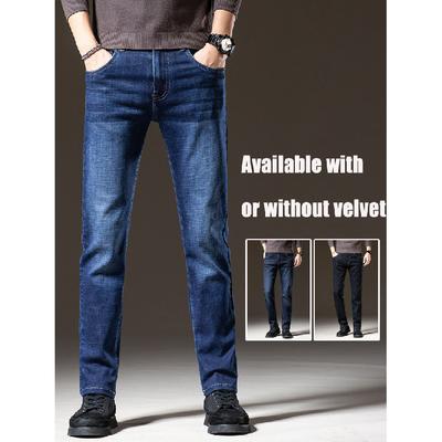 Jean slim droit extensible pour homme, pantalon long polyvalent, nouvelle collection printemps-automne-hiver