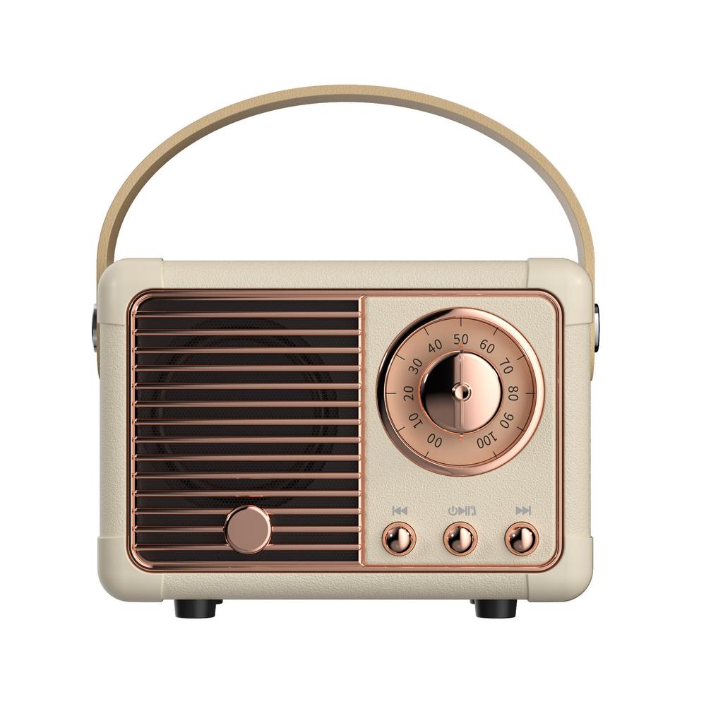 Retro Bluetooth Speaker Creative USB Mini Outdoor U Disk TF Card with FM Gift Portable Small Speaker