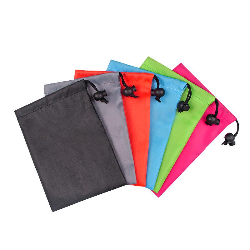 Polyester Electronica Tool Storage Bag With Nylon Drawstring For Jump Rope & Hand Gripper