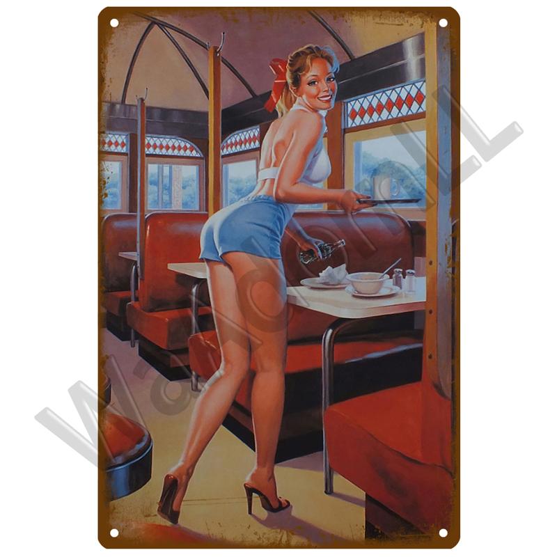 Metal Sign Home Decor Fast Food Vintage Tin Sign Plaque Metal Retro Plate Hot Dog Poster Wall Decor For Kitchen Cafe Diner Bar