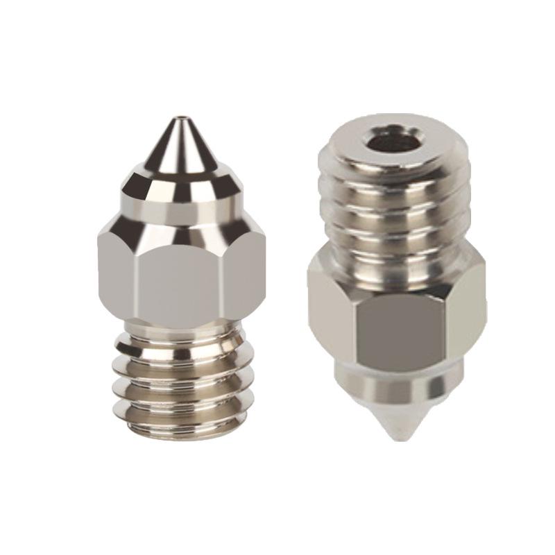 CR-6 SE Ender-3/5 S1 Chrome Zirconium Copper Plated MK8 Nozzle for Elf Spirit Extruder